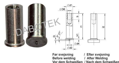 IT Gevindbøs M6-Ø8x30 Matr. Almg3