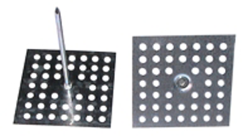 Clavu Por, 50x50x0,4 44 holes,Clip, pin 140x2,7mm; SS316