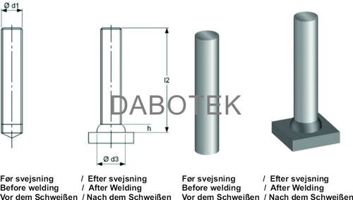 UD Stift Ø12X55 mm stål 4.8 efter EN ISO 13918